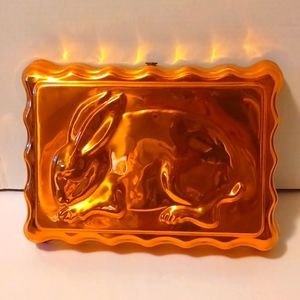NEW 1970'S BRASS BUNNY MOLD NEVER USED